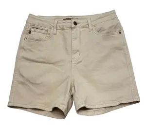 Judy Blue Shorts Womens L Beige Bermuda Denim Stretch 4.5 In Casual JB150249C thumbnail 1