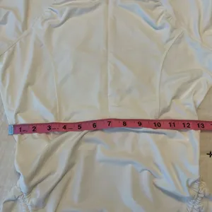 ATHLETA Tidal Ruched Long Sleeve Rash Guard Swim Cover Up Tunic Dress Size S thumbnail 14