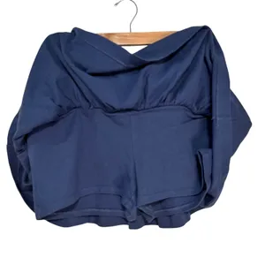 American Eagle Navy Blue Ruffle Skort Womens Large Cotton Jersey Mini Skirt‎ L thumbnail 4