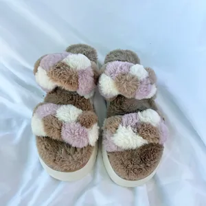 Koolaburra By Ugg | Womens Ya-Baby Slide Sandal Slippers Size 8 Faux Fur thumbnail 3