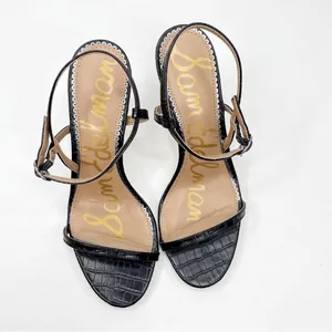 Sam Edelman NWT Dara Ankle Strap Sandals Black Strappy Heels SZ. 8.5 thumbnail 7