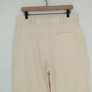 Urban Outfitters Women's High Waist Straight Leg‎ Cream Pants Size 12 Button Fly thumbnail 14