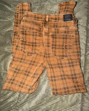American Eagle Plaid jeans thumbnail 2
