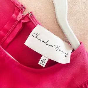 Charles Henry Bell Sleeve Mini Dress in Barbie Pink Medium thumbnail 3