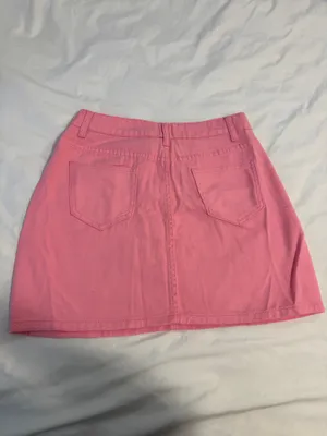 Pink Denim Skirt Size L thumbnail 3