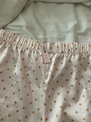 Victoria’s Secret Polka Dot Satin Sleep Shorts - Pink and Gold thumbnail 3