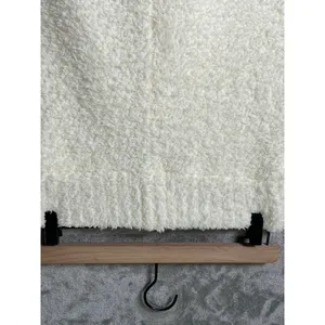 SKIMS Cozy Knit Boucle Lounge Tank Top Bone Cream Fuzzy Soft Stretch S/M thumbnail 8