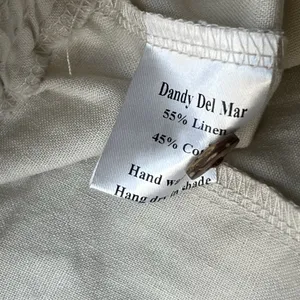 NWT Dandy Del Mar Brisa Men’s Linen Pants XXL Vintage Ivory Relaxed Fit Wide Leg thumbnail 6