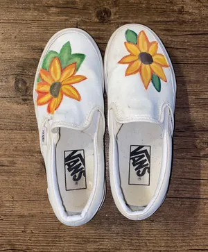 Vans White Slip On thumbnail 1