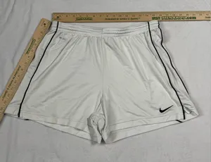 Nike Active Shorts Womens Size XL White Logo Running Training Lightweight thumbnail 1