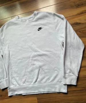 Nike White Crew Neck Sweatshirt thumbnail 3
