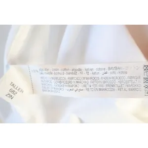 ZARA White Button Down Shirt Cotton Tunic Basic French Cuff Minimalist Small thumbnail 4