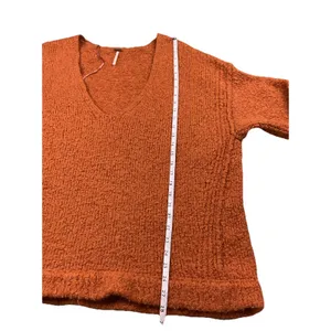 Free People Burnt Orange Alpaca Oversized Fuzzy Knit Sweater‎ Size Medium Women thumbnail 10