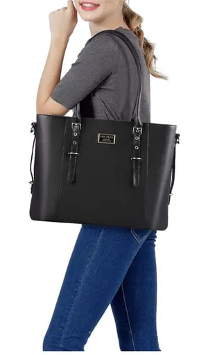 Mosiso Black Laptop Tote thumbnail 1