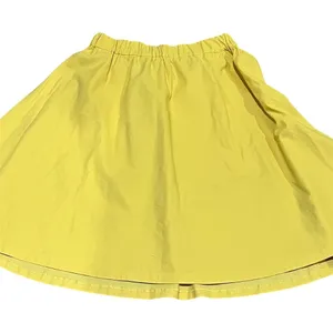 Zara Basic Women's XS Yellow Pleated Knee Length Skirt Casual thumbnail 4