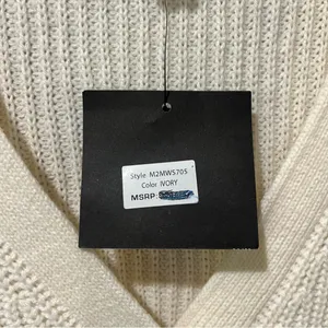 NEW Marc New York Andrew Ivory Sweater Size Medium Cardigan Acrylic‎ cropped thumbnail 4