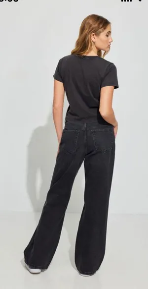 Garage Wide Leg Black Jeans thumbnail 2