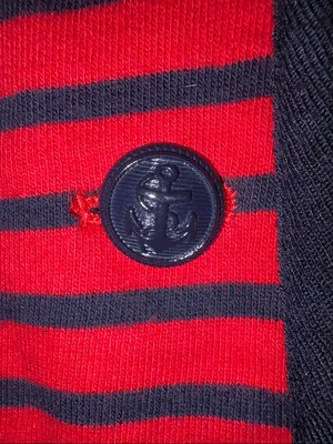 Talbots Vintage Nautical-style Striped Knit Blazer, Medium thumbnail 2