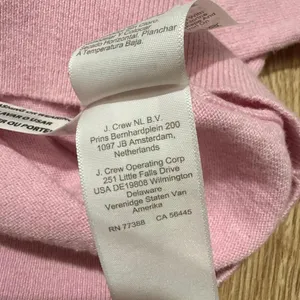 J.Crew Pink Cotton Cashmere Puff Sleeve Crewneck Sweater Medium thumbnail 6