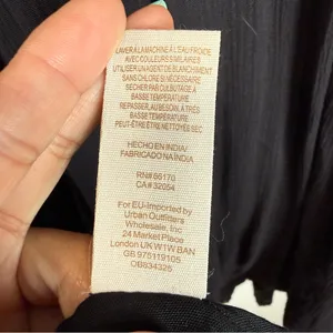Free People Mohave Embroidered Mini Dress Women's Size Medium Black thumbnail 7
