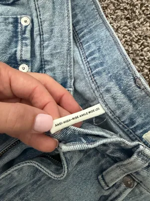 Rag and Bone wide leg cuffed jeans thumbnail 4