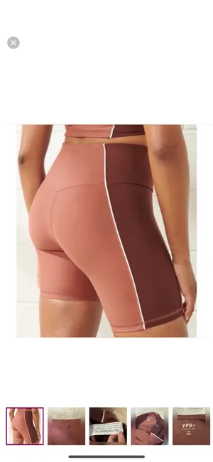 Abercrombie Athletics YPB Brown Biker Shorts thumbnail 2
