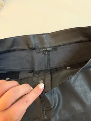 Leather Skirt Black thumbnail 2