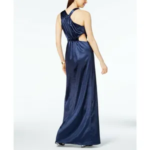 NWT!! AVEC LES FILLES Blue Maxi Dress Cutouts Asymmetrical Party‎ Cocktails 8 thumbnail 7