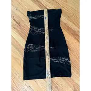 B Smart Vintage‎ Y2K Black and Tan Lace Mini Dress 7/8 Small Indie Sleeze Boho thumbnail 5