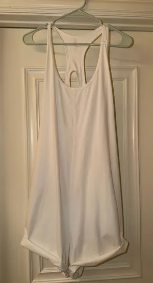 FP Movement Hot Shot Racerback Romper White M thumbnail 1