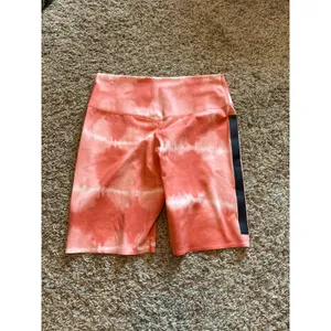 Nike orange tie dye bike shorts thumbnail 3