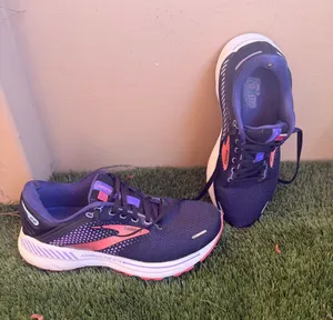 Brooks Women’s Adrenaline GTS Running Shoes - Navy with Pink Accents thumbnail 1