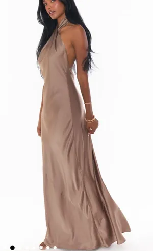 Show me your mumu jasmine halter maxi thumbnail 1