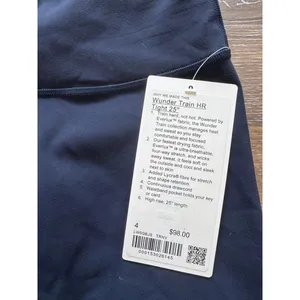 Lululemon Wunder Train High Rise 25” True Navy Size 4 NWT thumbnail 5