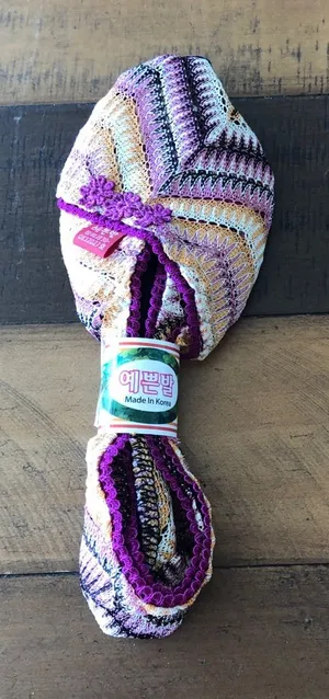 NWT Korean Slippers Purple thumbnail 1