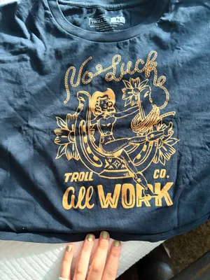 Troll Co Crop Tee Black Size M thumbnail 4