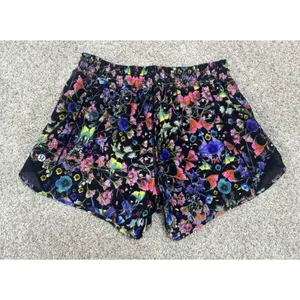Lululemon Hotty Hot Reflective Shorts Flowerscope Colorful Floral Running Sz 6 thumbnail 5