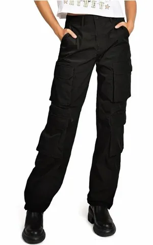 Love Tree Women's Juniors High Rise Skater Cargo Pants thumbnail 1