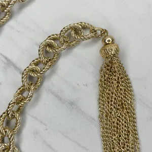 Tassel Gold Tone Chain Link Belt Extra Small/Small (XS/S) ✨ thumbnail 10