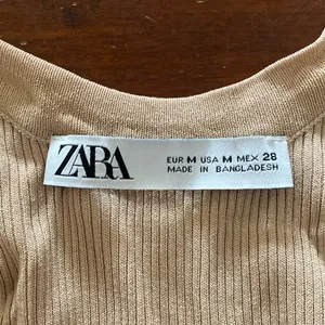 Zara Tan Bodycon Scoop Neck Tank Top thumbnail 3