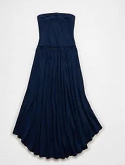 navy strapless dress  thumbnail 1