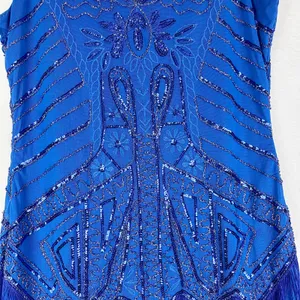 Babeyond Beaded Embroidered Fringed Flapper Dress Size 3XL US 2X Sequins Gatsby thumbnail 6