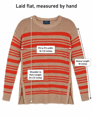 854 Polo Ralph Lauren XS Coastal Preppy Striped Knit Sweater thumbnail 10
