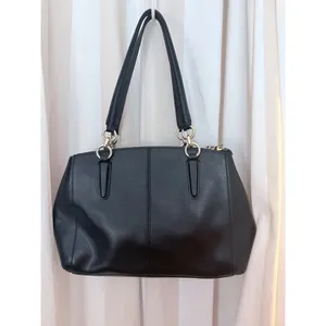 Coach Small Christie Carryall Black Crossgrain Leather Bag F36637 thumbnail 3