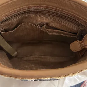 Brighton Emme woven crossbody bag with heart charm and dust bag thumbnail 9