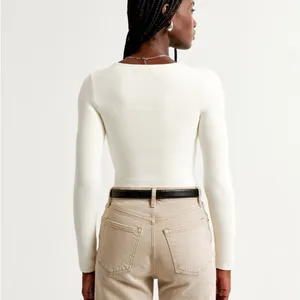 Abercrombie Long-Sleeve Ottoman Squareneck Top thumbnail 7