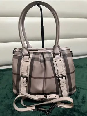 Burberry Northfield Convertible Tote Smoked Check Coated Canvas thumbnail 1