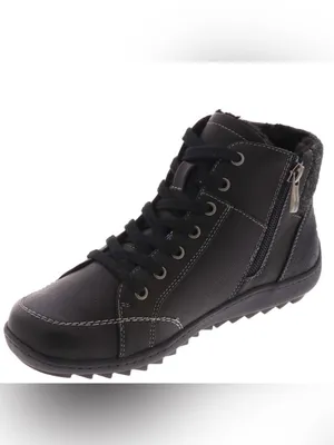 Wanderlust Black Lace-Up Women’s Ankle Boots Size 8.5 Extra Wide thumbnail 4