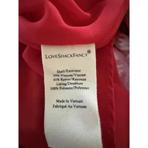 LoveShackFancy Mambo Red Mini Skirt XS NWT Lined Coquette Feminine MSRP $345 thumbnail 5