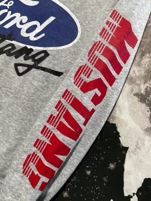 Hybrid Apparel Ford Mustang USA Graphic Crewneck Sweatshirt thumbnail 5